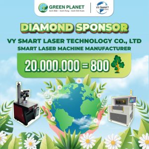 For becoming a Diamond Sponsor, with 800 trees donated to the Charity