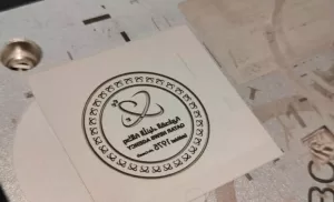 Laser engraving wood